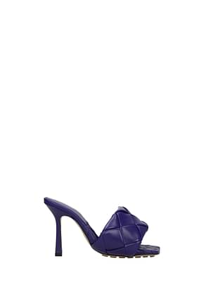 Bottega Veneta Sandals Women Leather Violet Purple
