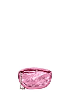 By Far Handbags Women Leather Pink Lipstick