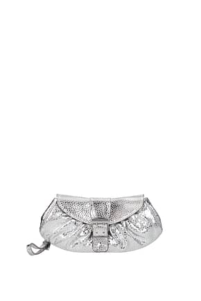By Far Clutches glami Women Leather Silver