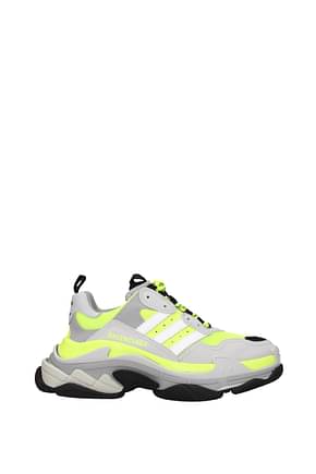 Balenciaga Sneakers adidas triple s Men Fabric  Gray Fluo Yellow