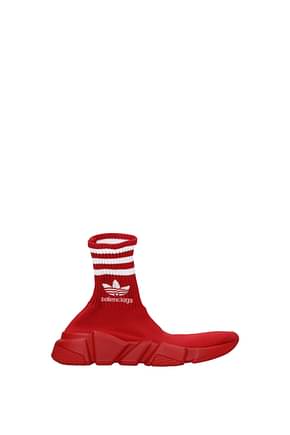 Balenciaga スニーカー adidas speed 女性 ファブリック 赤 白