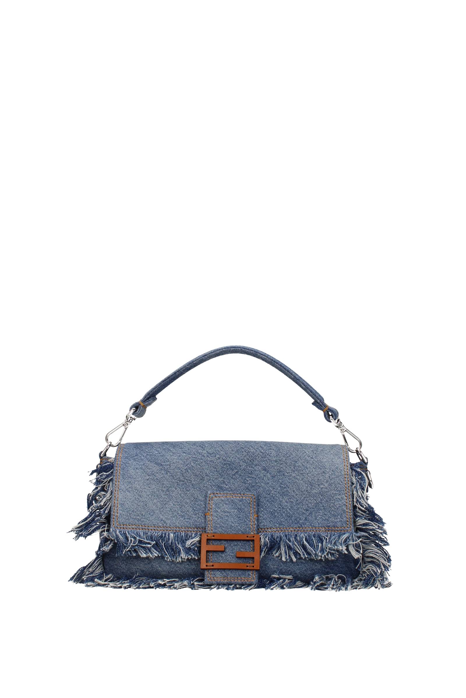 Baguette cloth purse Fendi Brown in Cloth - 38817764