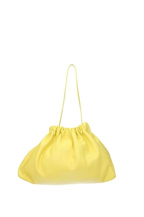 Jil Sander Shoulder bags Women Leather Yellow Canary