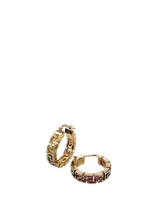 Versace Earrings Women Brass Gold Multicolor