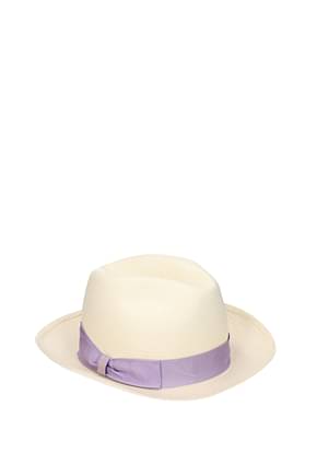 Borsalino Hats Women Straw Beige Lilac