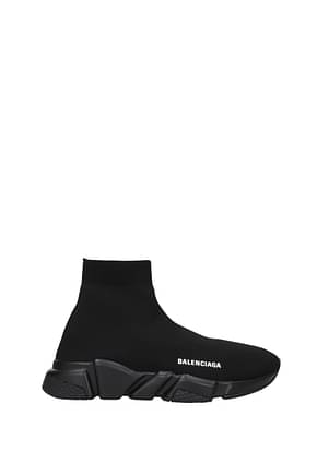 Balenciaga أحذية رياضية speed رجال قماش أسود أسود