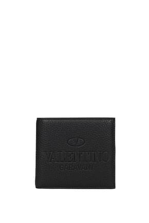 Valentino Garavani Wallets Men Leather Black