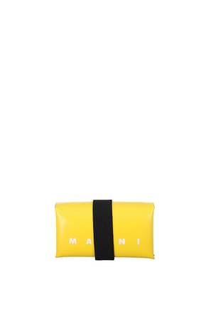 Marni Document holders Men Polyester Yellow Canary