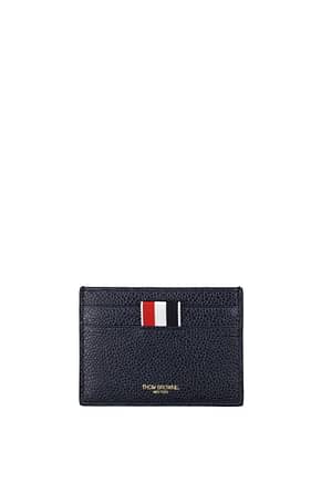 Thom Browne Document holders Men Leather Blue Blue Navy