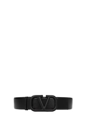 Valentino Garavani Cinturones Normales Mujer Piel Negro