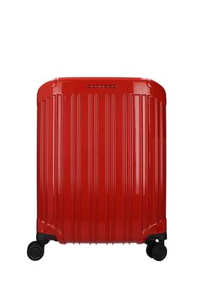 Piquadro Wheeled Luggages cabin 31l Men Polycarbonate Red Dark Red