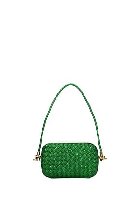 Bottega Veneta Shoulder bags knot Women Leather Green