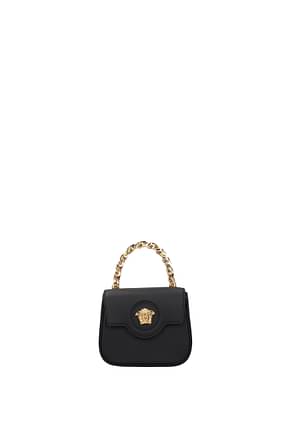 Versace Handbags la medusa Women Leather Black