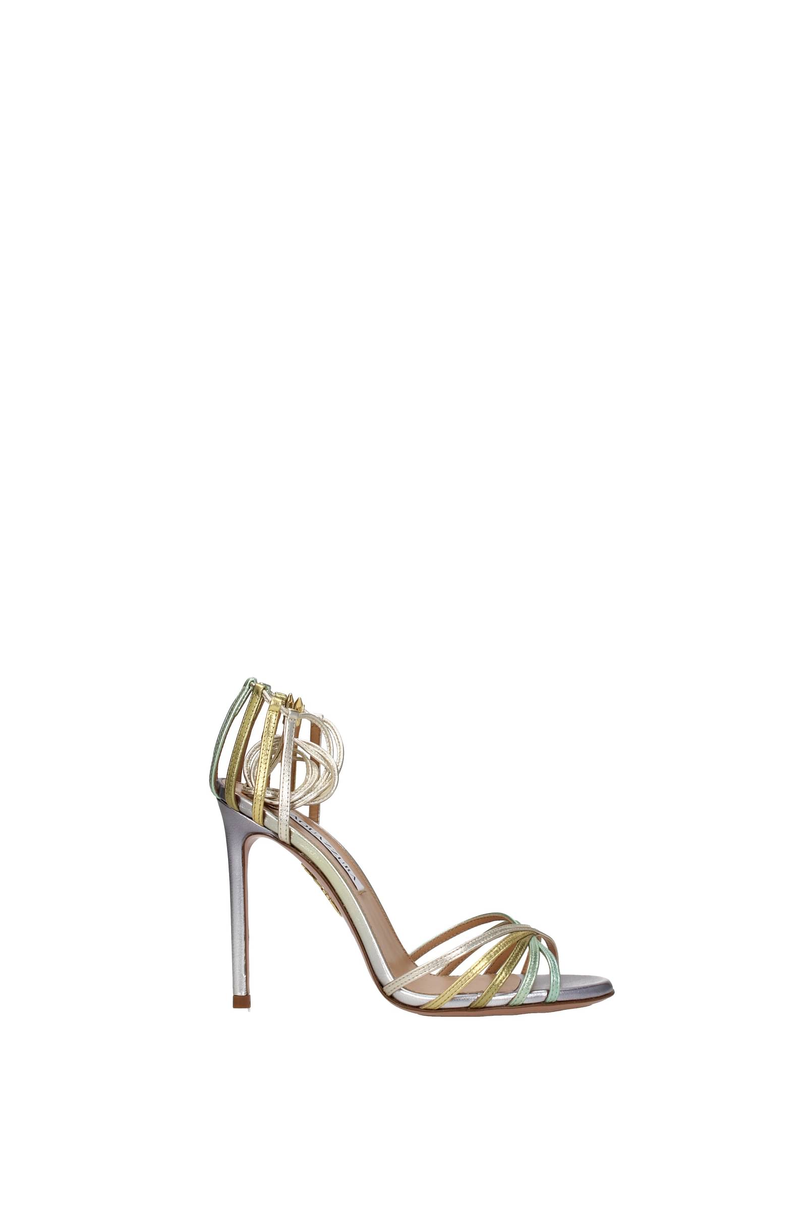 Aquazzura サンダル 女性 STVHIGS0NLDMDW 皮革 マルチカラー 292,5€