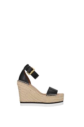 See by Chloé Wedges glyn Women Leather Black