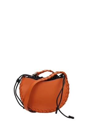 Chloé Crossbody Bag mate Women Leather Orange