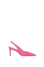 Stuart Weitzman Sandals Women Suede Pink Rose Pink