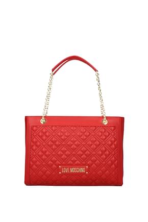 Love Moschino कंधे पर डालने वाले बैग महिलाओं पोलीयूरीथेन लाल लिपस्टिक