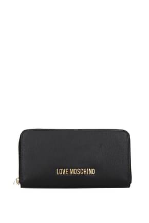 Love Moschino Wallets Women Polyurethane Black