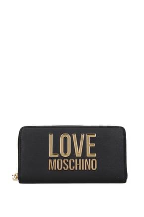 Love Moschino Wallets Women Polyurethane Black