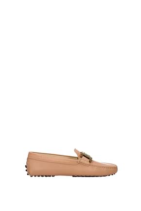 Tod's Loafers Women Leather Pink