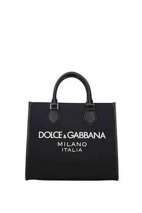 Dolce&Gabbana Bolsos de mano Hombre Tejido Negro