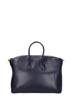 Givenchy Handbags antigona small Women Leather Blue Blue Navy