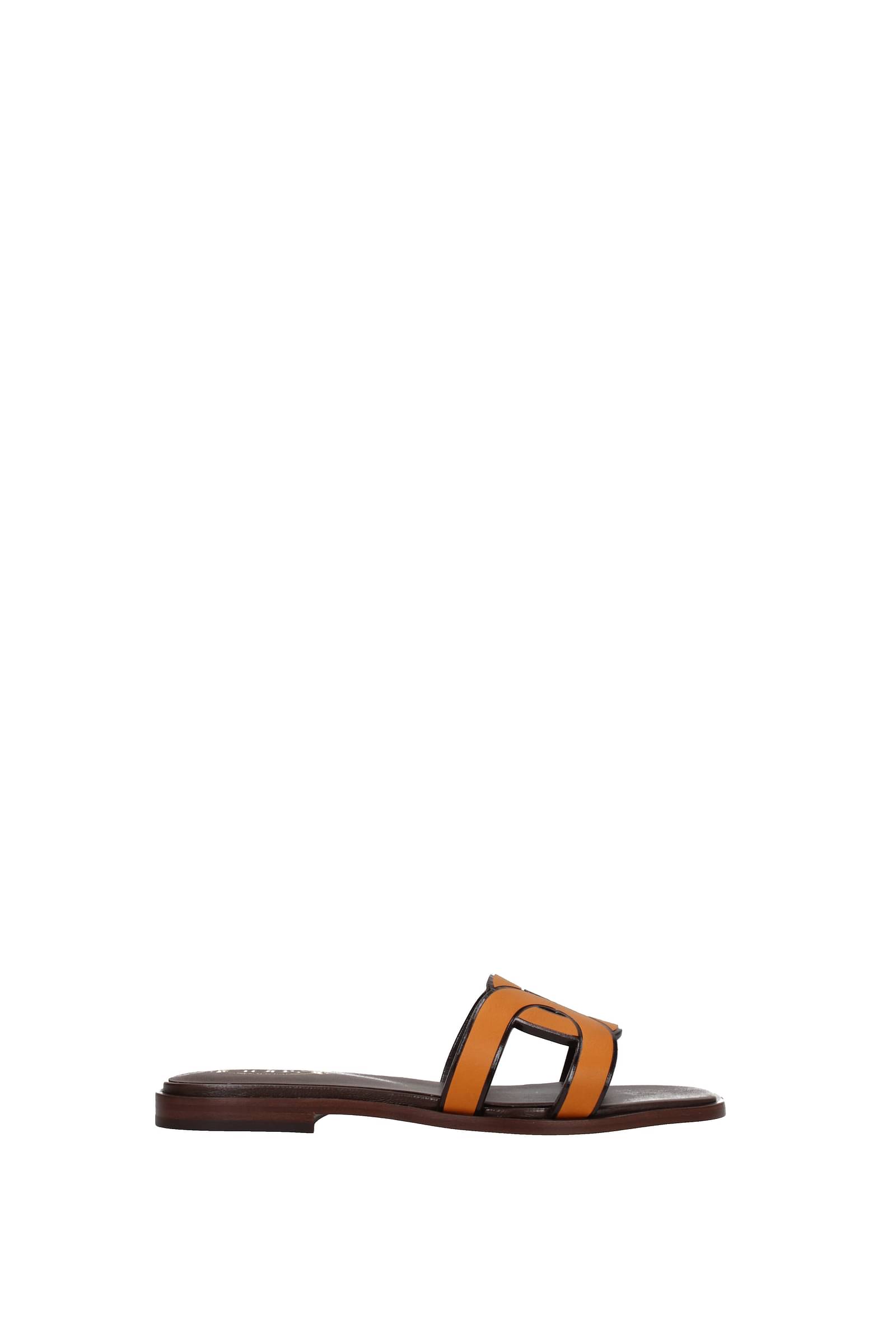 Tod's Sabot leather slippers - ShopStyle
