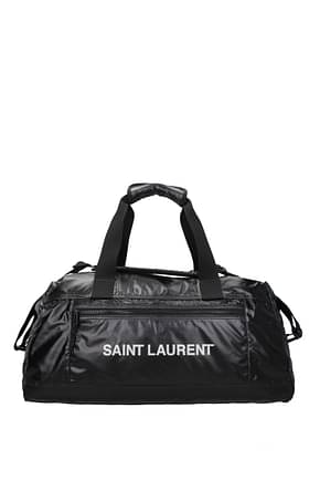 Saint Laurent トラベルバッグ duffle nuxx 男性 ファブリック 黒