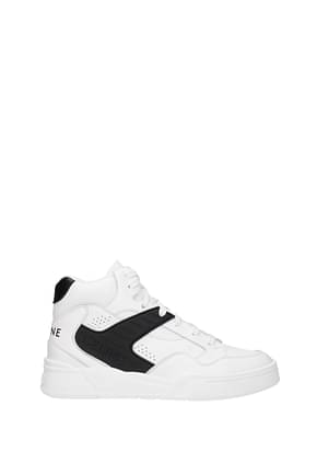 Celine Sneakers Men Leather White Black