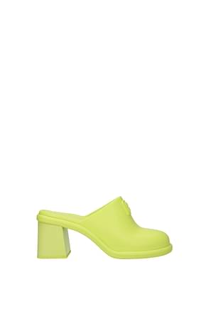 Miu Miu Slippers and clogs Women Rubber Green Lime
