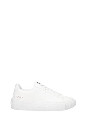 Versace Sneakers Femme Cuir Blanc