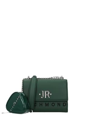 John Richmond حقيبة كروس بودي نساء البولي يوريثين لون أخضر