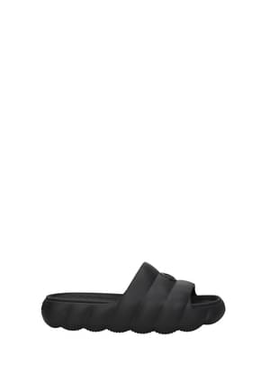 Moncler Slippers and clogs lilo Women Rubber Black