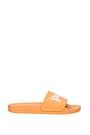 Palm Angels Slippers and clogs Men Rubber Orange White
