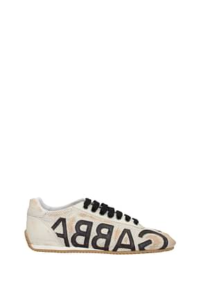 Dolce&Gabbana Sneakers Men Leather Beige