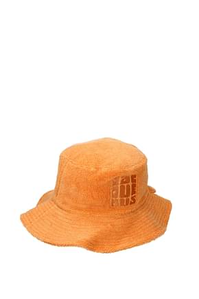 Jacquemus Hats Men Cotton Orange Light Orange