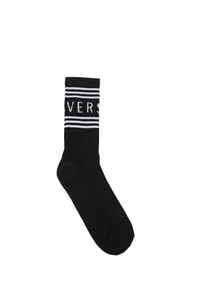 Versace Socken Herren Baumwolle Schwarz Weiß