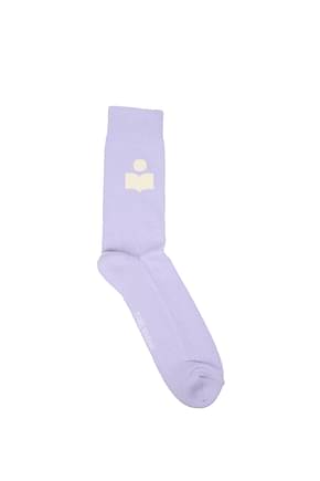 Isabel Marant Socks Men Cotton Violet Lilac