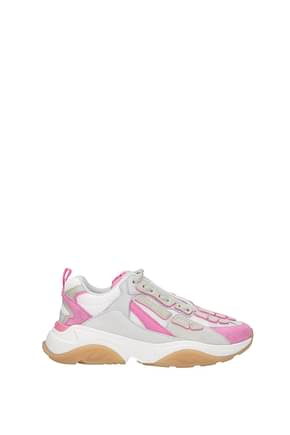 Amiri Sneakers Mujer Tejido Blanco Rosa