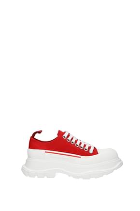 Alexander McQueen Sneakers Women Fabric  Red Bright Red