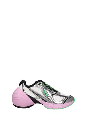 Givenchy Sneakers Femme Soie Argent Rose