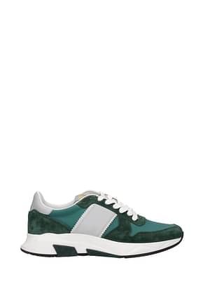 Tom Ford Sneakers Men Suede Green Ultra Marine Green