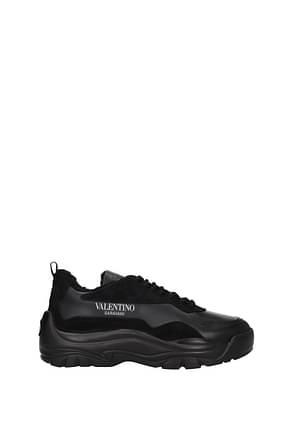Valentino Garavani Sneakers Homme Cuir Noir Noir