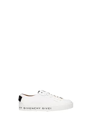 Givenchy أحذية رياضية نساء جلد أبيض البصرية الأبيض