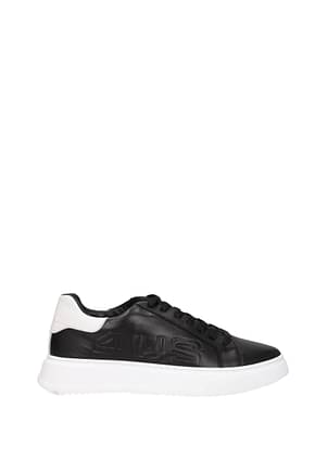Cesare Paciotti Sneakers 4us Men Leather Black White