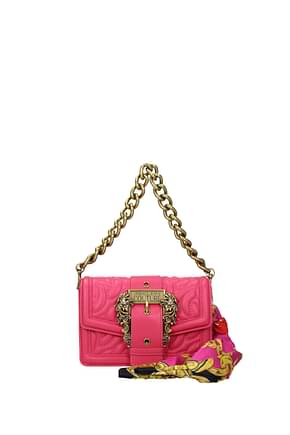 Versace Jeans Handbags couture Women Polyurethane Pink Magenta