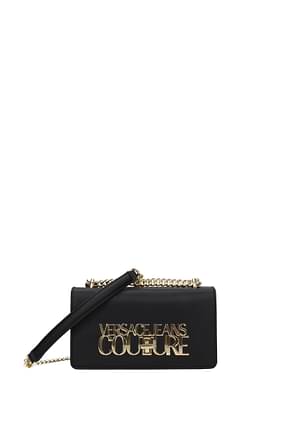 Versace Jeans حقيبة كروس بودي couture نساء البولي يوريثين أسود