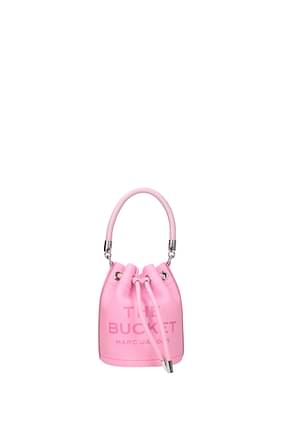 Marc Jacobs ハンドバッグ the bucket bag 女性 皮革 ピンク Fluro Candy