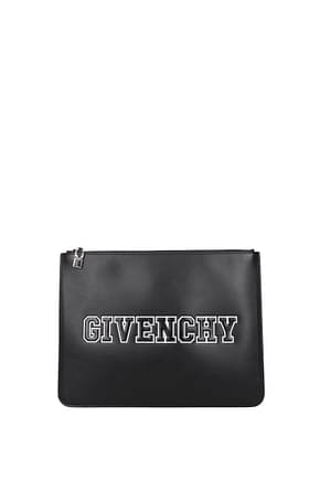 Givenchy Pochette 4g Homme Cuir Noir
